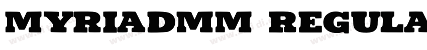MyriadMM Regular字体转换